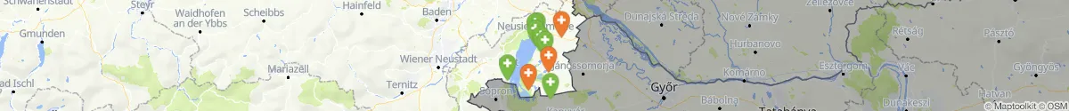 Kartenansicht für Apotheken-Notdienste in der Nähe von Tadten (Neusiedl am See, Burgenland)